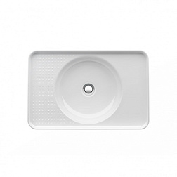 Встраиваемая сверху раковина Val 55х36 см, без отверстия для смесителя, SaphirKeramik 8.1728.1.000.109.1 Laufen